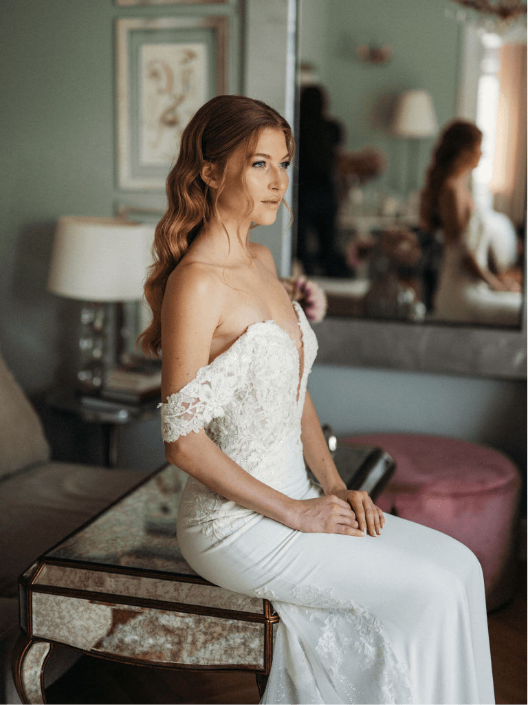 Bridal makeup preparation